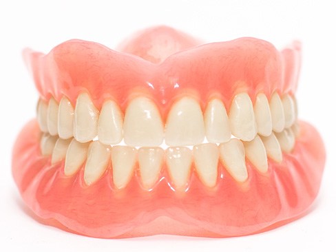 Dentures are made in a lab in a multi-step process