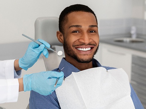 A smiling young African American man