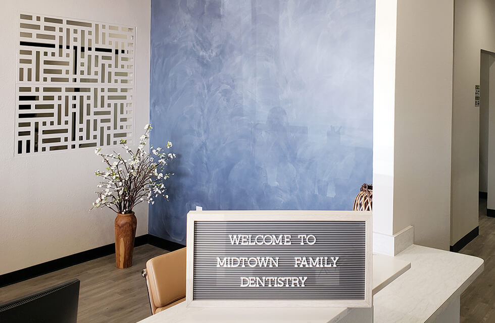 Welcome Sign at Midtown Family Dentistry of Dallas